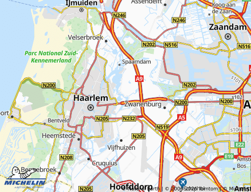MICHELIN Haarlemmerliede map - ViaMichelin