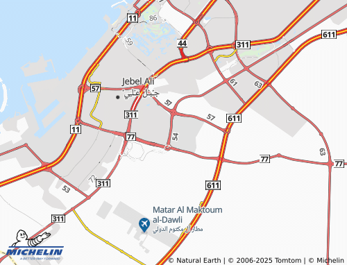 Carte MICHELIN Mujamma' Dubay lil-Istithmar al-Thani - ViaMichelin