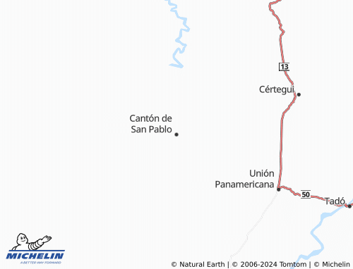 MICHELINLandkarte Cantón de San Pablo ViaMichelin