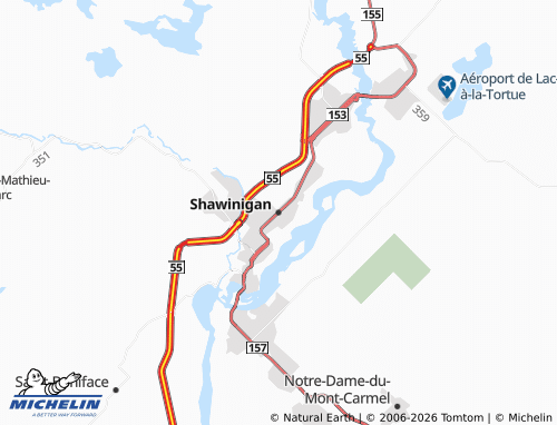 Mappa MICHELIN Shawinigan - ViaMichelin