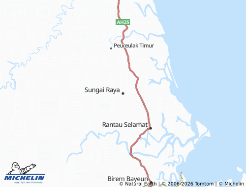 MICHELIN Sungai Raya map - ViaMichelin