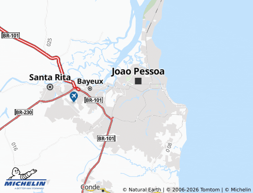 Mapa MICHELIN Jaguaribe - ViaMichelin