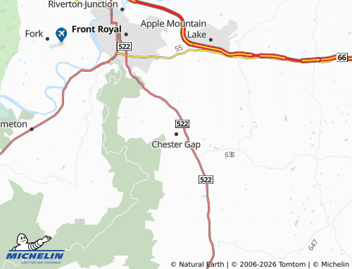 Mappa MICHELIN Chester Gap - ViaMichelin