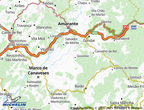MICHELIN Lourosa map - ViaMichelin