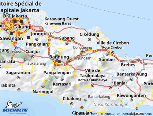 MICHELIN Sumedang map - ViaMichelin