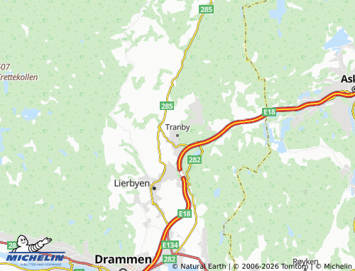 Carte MICHELIN Tranby - ViaMichelin