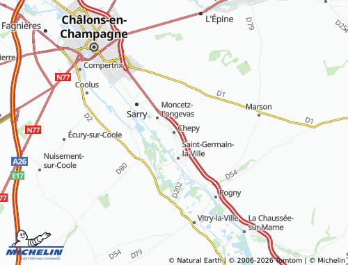 Mappa MICHELIN Chepy - ViaMichelin