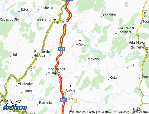 MICHELIN Moita map - ViaMichelin