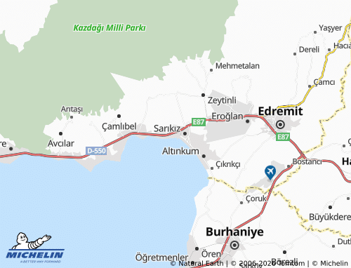 Mappa MICHELIN Akçay - ViaMichelin