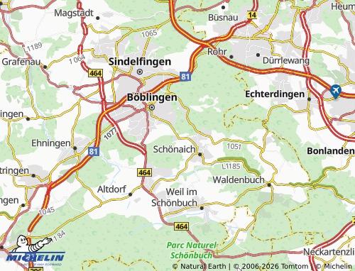 Mapa MICHELIN Rauher Kapf - ViaMichelin
