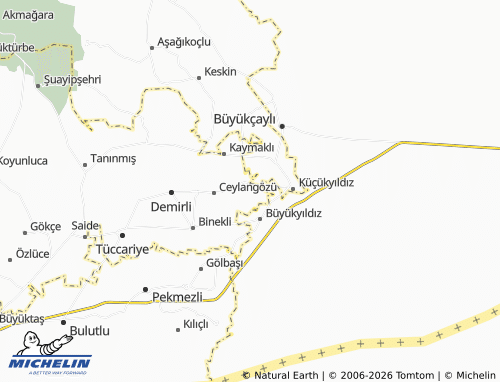 MICHELIN Çiçek map - ViaMichelin