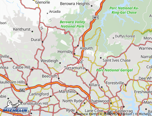 Mapa MICHELIN Waitara - ViaMichelin