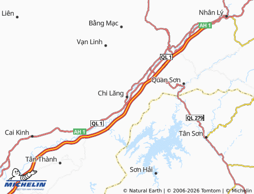MICHELIN Xã Chi Lăng map - ViaMichelin