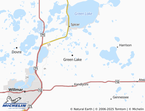 MICHELIN Green Lake map - ViaMichelin