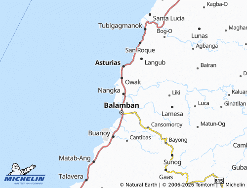 MICHELIN Nangka map - ViaMichelin