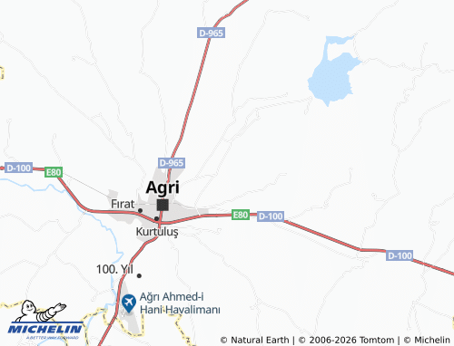 MICHELIN Çamurlu map - ViaMichelin