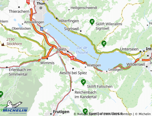 MICHELIN-Landkarte Faulensee - ViaMichelin
