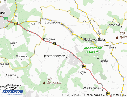 MICHELIN Gotkowice map - ViaMichelin