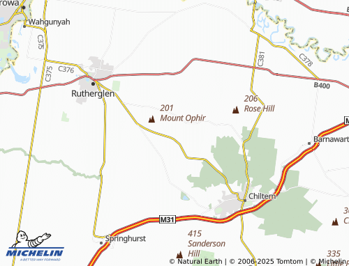 MICHELIN Cornishtown map - ViaMichelin
