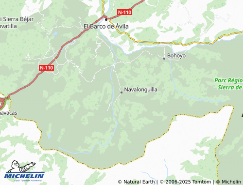 MICHELIN Navalonguilla map - ViaMichelin