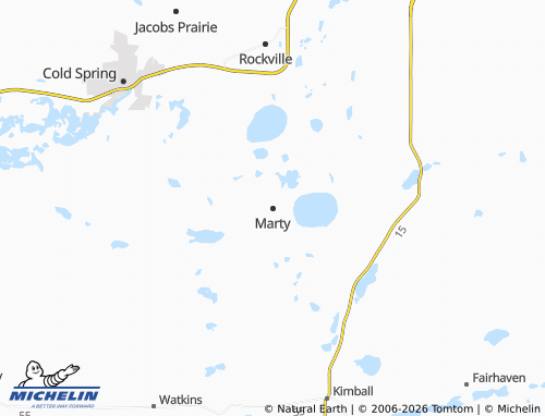 Mappa MICHELIN Marty - ViaMichelin