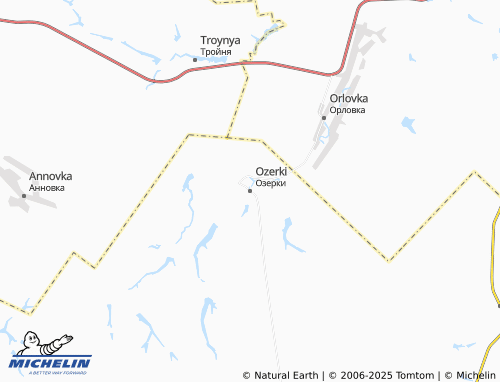 MICHELIN Ozerki map - ViaMichelin