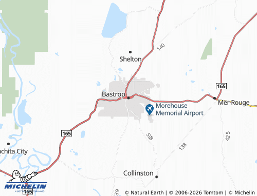 Carte MICHELIN Bastrop - ViaMichelin