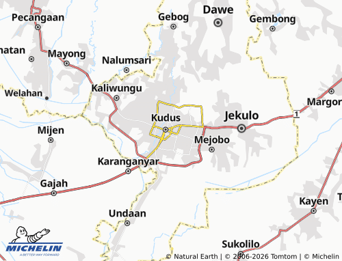 Carte MICHELIN Kota Kudus - ViaMichelin