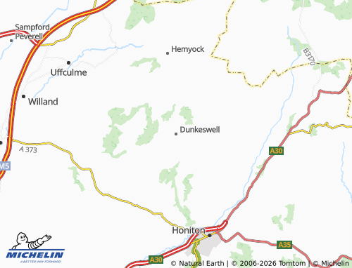 Mappa MICHELIN Dunkeswell - ViaMichelin