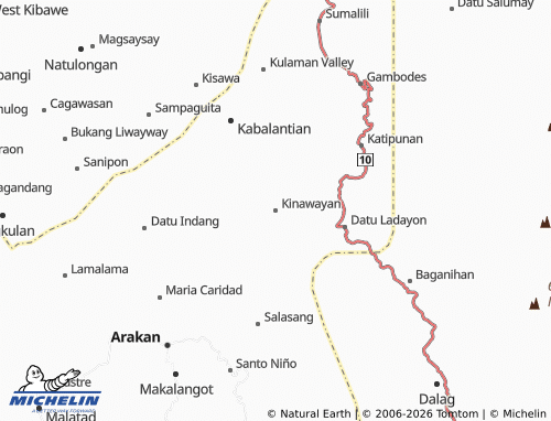 MICHELIN Kinawayan map - ViaMichelin