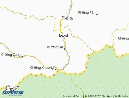 MICHELIN Mường Sai map - ViaMichelin