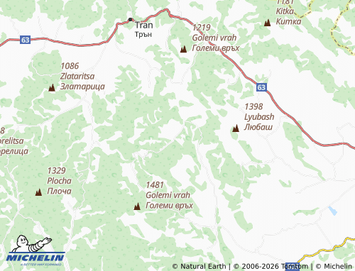 MICHELIN-Landkarte Milkyovtsi - ViaMichelin