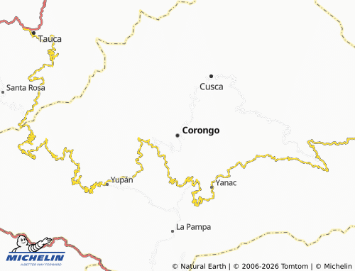 Carte MICHELIN Corongo - ViaMichelin
