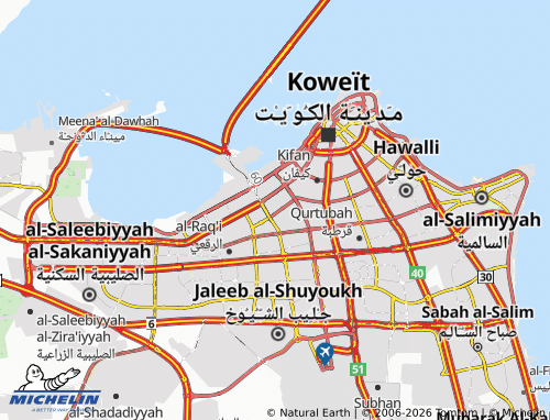 MICHELIN Al Shuwaikh Industrial map - ViaMichelin