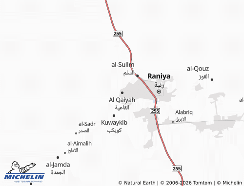 MICHELIN-Landkarte Al QaIyah - ViaMichelin