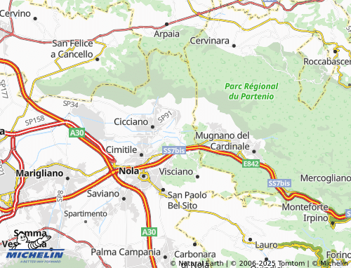 MICHELIN Vignola map - ViaMichelin