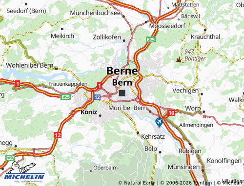 MICHELIN Bern map - ViaMichelin