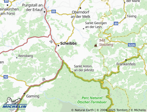 MICHELIN-Landkarte Gnadenberg - ViaMichelin