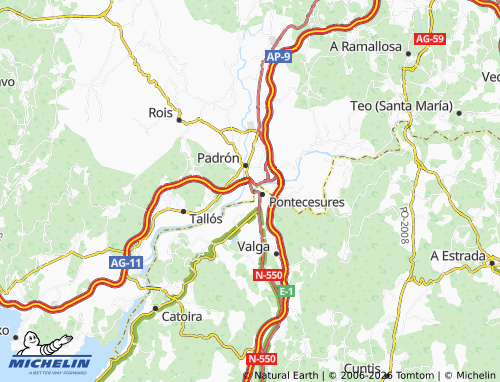 MICHELIN A Aduana map - ViaMichelin