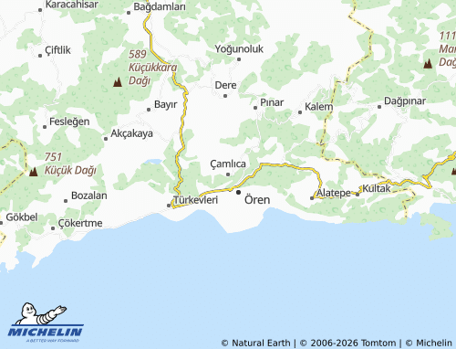 MICHELIN Çamlıca map - ViaMichelin