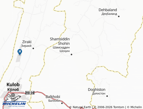 Mappa MICHELIN Shamsiddin Shohin - ViaMichelin