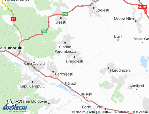 MICHELIN Drăgoiești map - ViaMichelin