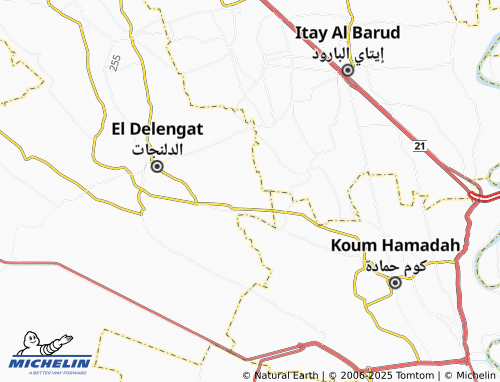MICHELIN Monshat Bashara map - ViaMichelin