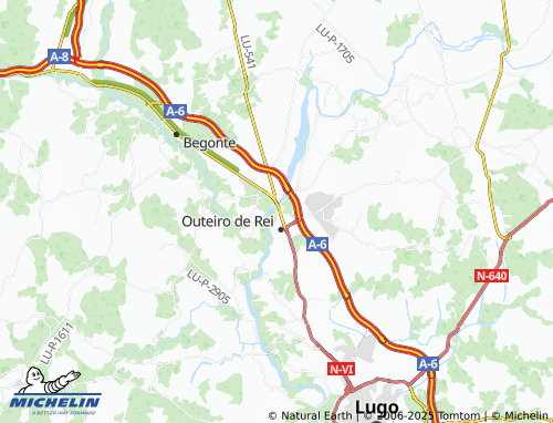 MICHELIN Santa Mariña (Santa María) map - ViaMichelin