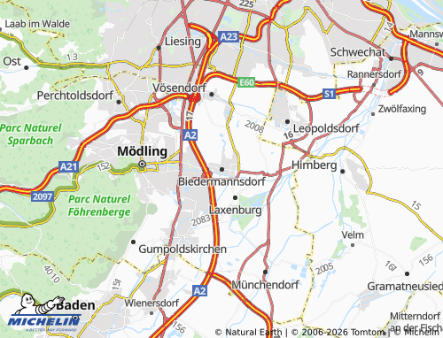 Mapa MICHELIN Biedermannsdorf - ViaMichelin