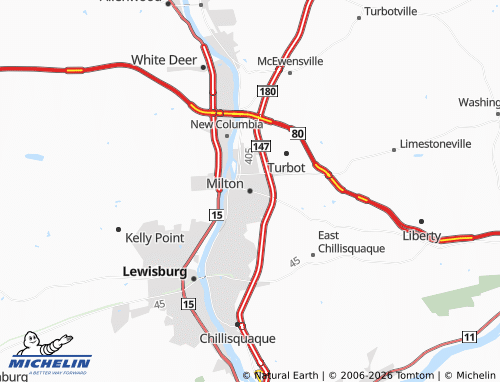 Mappa MICHELIN Milton - ViaMichelin