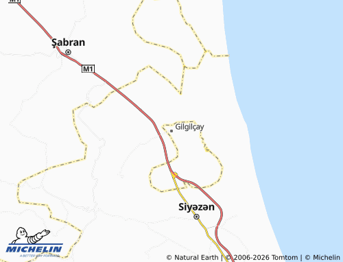 Mappa MICHELIN Gilgilçay - ViaMichelin