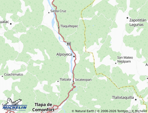 MICHELIN Alpoyeca map - ViaMichelin