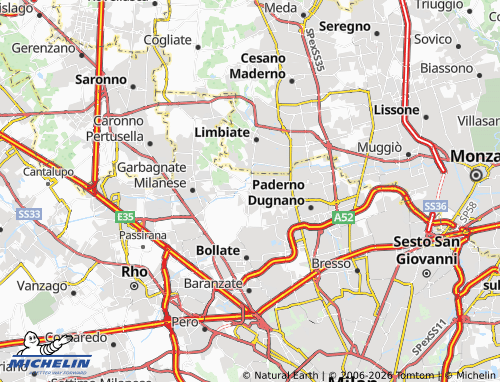 MICHELIN Senago map - ViaMichelin