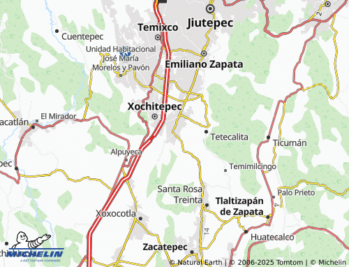 MICHELIN Colonia el Crucero de Atlacholoaya map - ViaMichelin